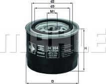 MAHLE OC 204 - Filtro olio www.autoricambi360.it