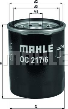 MAHLE OC 217/6 - Filtro olio www.autoricambi360.it