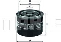 MAHLE OC 230 - Filtro olio www.autoricambi360.it