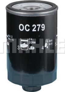 MAHLE OC 279 - Filtro olio www.autoricambi360.it