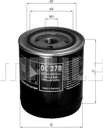 MAHLE OC 278 - Filtro olio www.autoricambi360.it