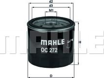 MAHLE OC 272 - Filtro olio www.autoricambi360.it
