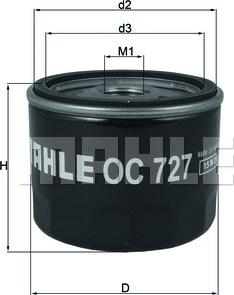 MAHLE OC 727 - Filtro olio www.autoricambi360.it