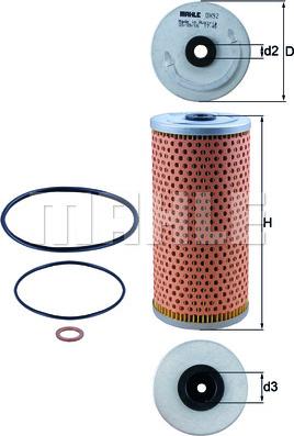 MAHLE OX 92D - Filtro olio www.autoricambi360.it