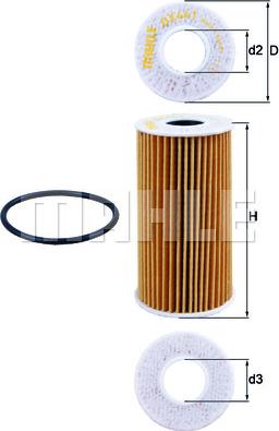 MAHLE OX 441D - Filtro olio www.autoricambi360.it