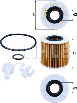 MAHLE OX 414D1 - Filtro olio www.autoricambi360.it