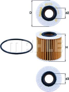 MAHLE OX 414D2 - Filtro olio www.autoricambi360.it