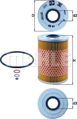 MAHLE OX 41D - Filtro olio www.autoricambi360.it