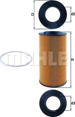MAHLE OX 434D - Filtro olio www.autoricambi360.it