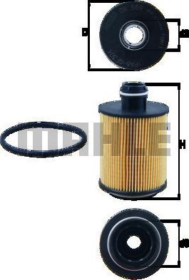 MAHLE OX 559D - Filtro olio www.autoricambi360.it