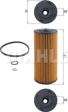 MAHLE OX 680D - Filtro olio www.autoricambi360.it