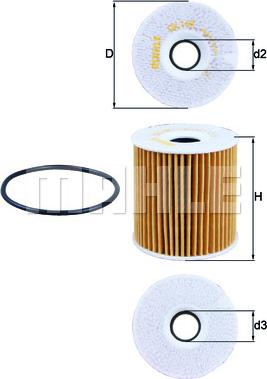 MAHLE OX 149D - Filtro olio www.autoricambi360.it