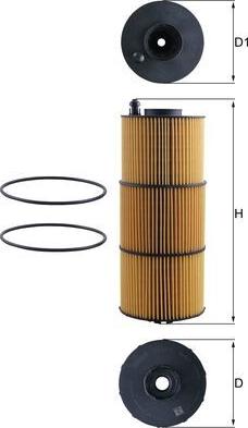 MAHLE OX 1412D - Filtro olio www.autoricambi360.it