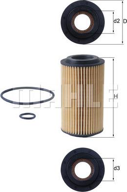 MAHLE OX 153D4 - Filtro olio www.autoricambi360.it