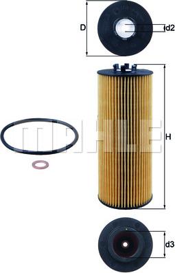 MAHLE OX 164D - Filtro olio www.autoricambi360.it