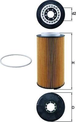 MAHLE OX 1097D - Filtro olio www.autoricambi360.it