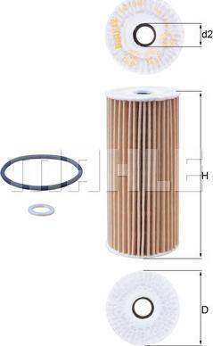 MAHLE OX 1048D - Filtro olio www.autoricambi360.it