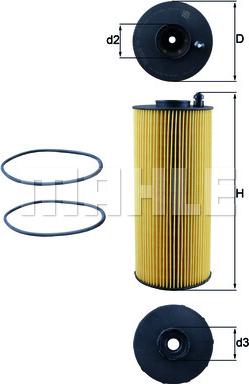 MAHLE OX 1059D - Filtro olio www.autoricambi360.it