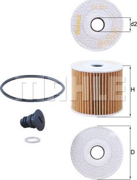 MAHLE OX 1077D - Filtro olio www.autoricambi360.it