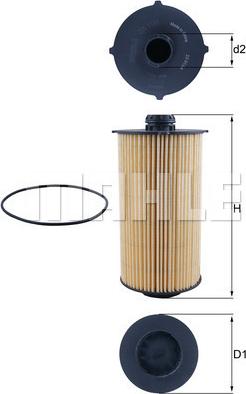 MAHLE OX 1186D - Filtro olio www.autoricambi360.it