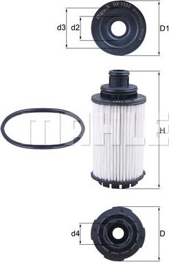 MAHLE OX 1137D - Filtro olio www.autoricambi360.it