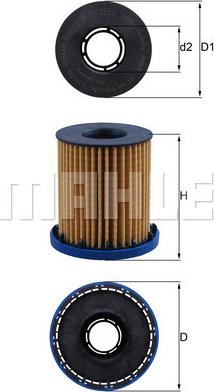 MAHLE OX 1350 - Filtro olio www.autoricambi360.it
