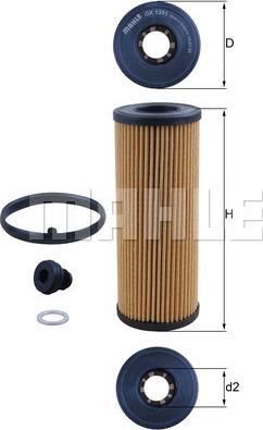 MAHLE OX 135/1D - Filtro olio www.autoricambi360.it