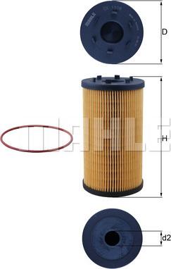MAHLE OX 1306D - Filtro olio www.autoricambi360.it