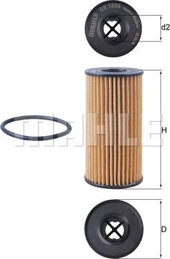 MAHLE OX 1308D - Filtro olio www.autoricambi360.it