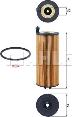 MAHLE OX 1302D - Filtro olio www.autoricambi360.it