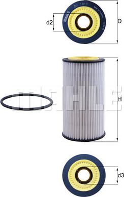 MAHLE OX 1311D - Filtro olio www.autoricambi360.it