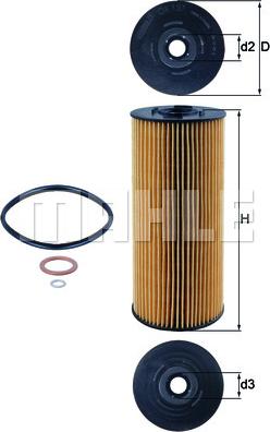 MAHLE OX 137D - Filtro olio www.autoricambi360.it
