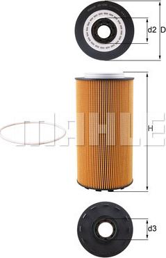 MAHLE OX 1293D - Filtro olio www.autoricambi360.it