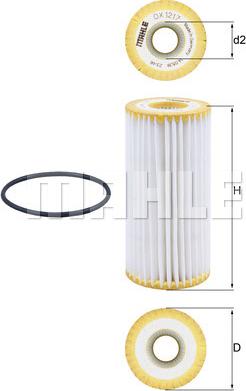 MAHLE OX 1217D - Filtro olio www.autoricambi360.it