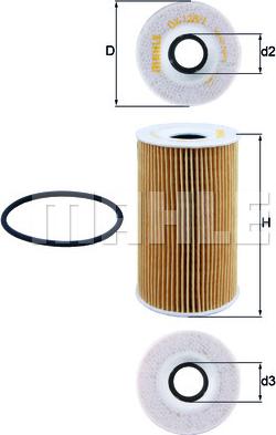 MAHLE OX 128/1D - Filtro olio www.autoricambi360.it