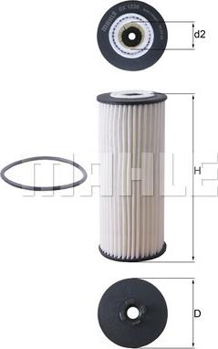 MAHLE OX 1236D - Filtro olio www.autoricambi360.it