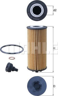 MAHLE OX 1238D - Filtro olio www.autoricambi360.it