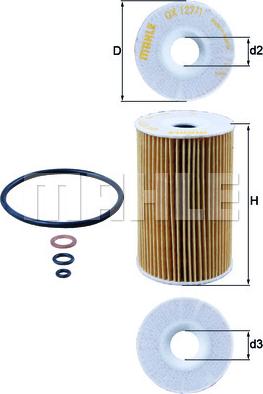 MAHLE OX 127/1D - Filtro olio www.autoricambi360.it