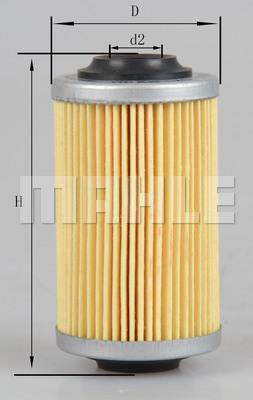 MAHLE OX 824D - Filtro olio www.autoricambi360.it
