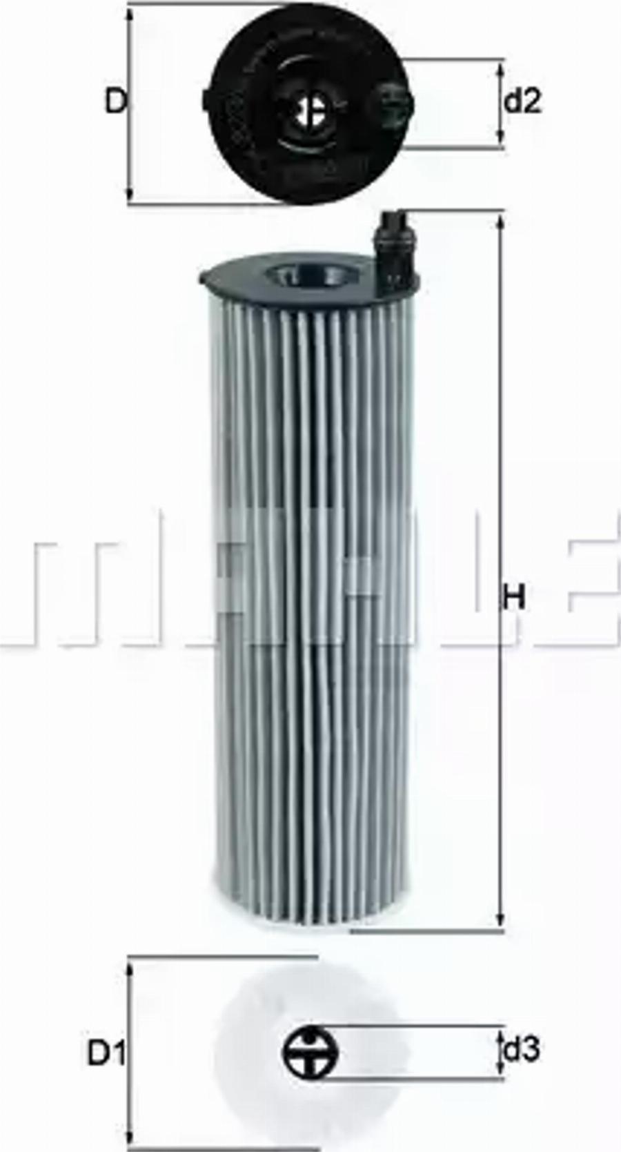 MAHLE OX 823/6D - Filtro olio www.autoricambi360.it