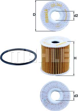 MAHLE OX 346D - Filtro olio www.autoricambi360.it
