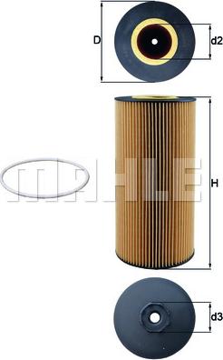 MAHLE OX 348D - Filtro olio www.autoricambi360.it