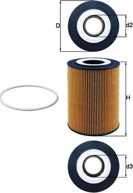 MAHLE OX 359D - Filtro olio www.autoricambi360.it