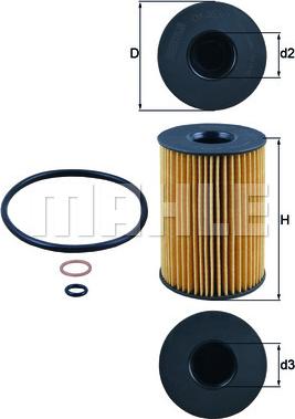 MAHLE OX 353/7D - Filtro olio www.autoricambi360.it