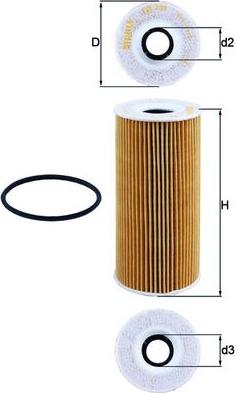 MAHLE OX 366D - Filtro olio www.autoricambi360.it