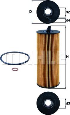 MAHLE OX 361/4D - Filtro olio www.autoricambi360.it