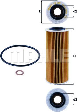 MAHLE OX 368D1 - Filtro olio www.autoricambi360.it