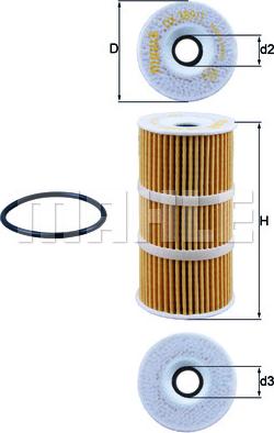 MAHLE OX 389/1D - Filtro olio www.autoricambi360.it