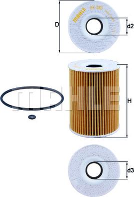 MAHLE OX 380D - Filtro olio www.autoricambi360.it