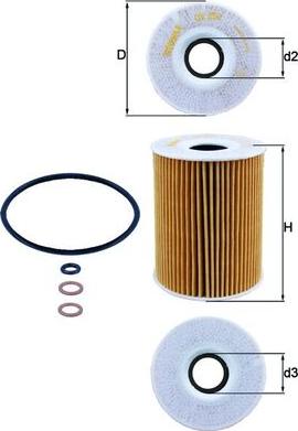 MAHLE OX 254D2 - Filtro olio www.autoricambi360.it